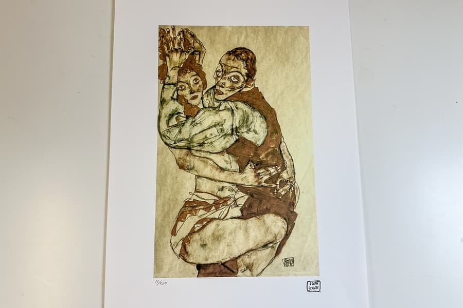 Lithografie nach Egon Schiele, limitiert